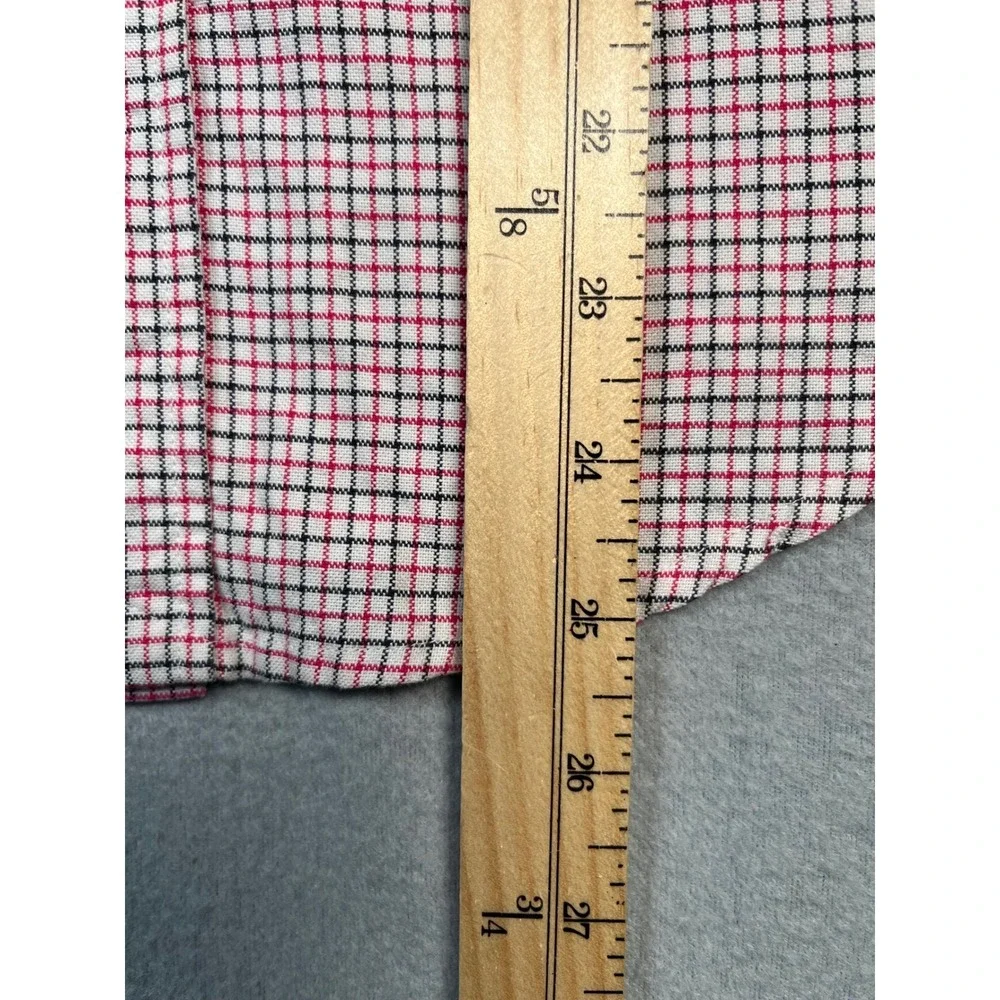 PolRalph Lauren Kid Plaid Button Shirt Med (10-12)   Long‎ Sleeve Cotton new